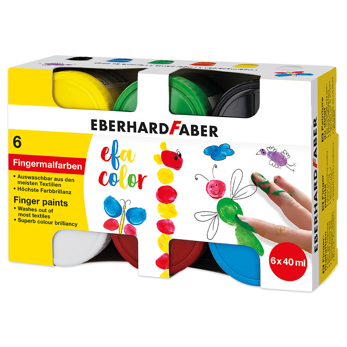 Fingermalfarben-Set 6 Farben à 40ml Fingermalfarben-Set 6 Farben à 40ml