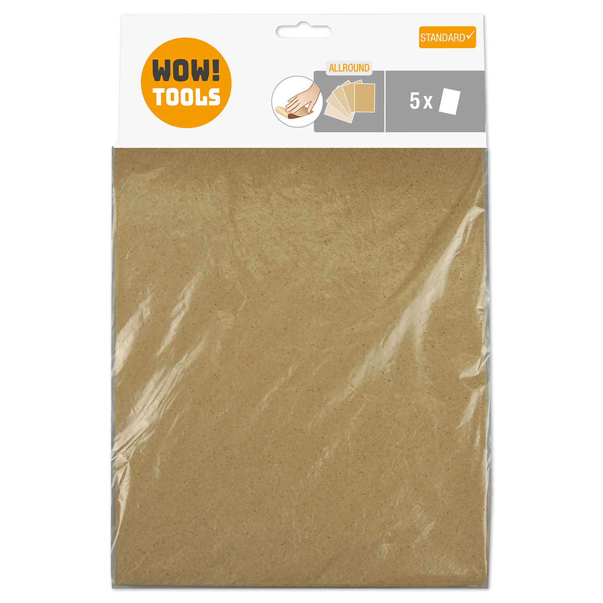 WOW!TOOLS Schleifpapier-Set 5-tlg.