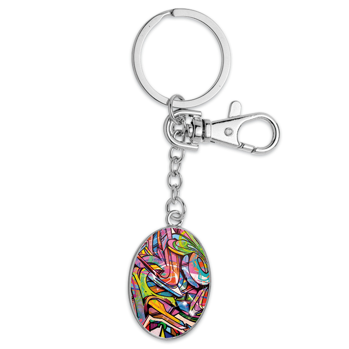 54963322_1 Schlüsselanhänger + Cabochon 37x27mm oval silberf.
