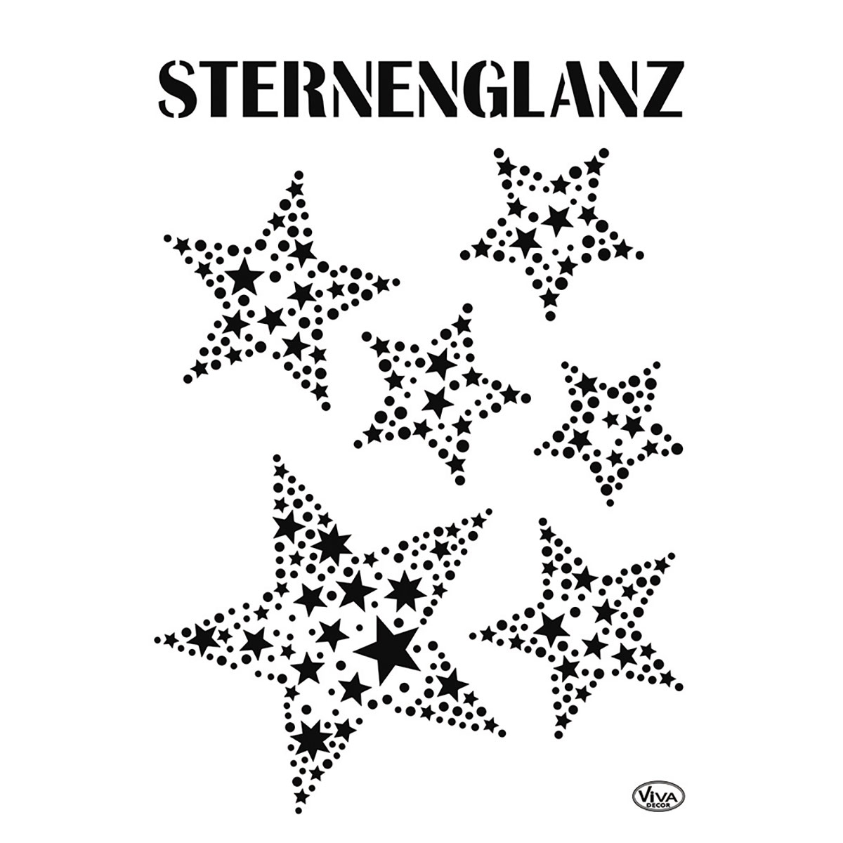 Universal- Schablone DIN A4 Sternenglanz Kunststoff