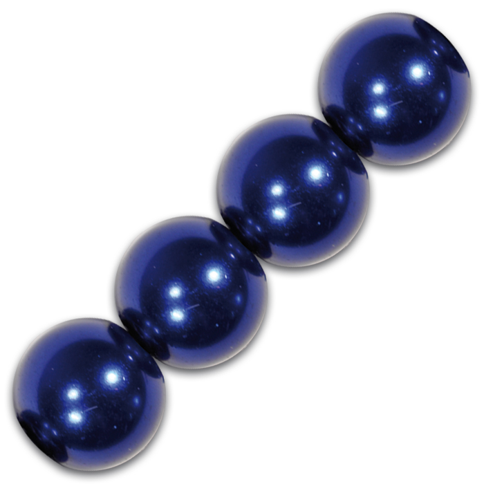 Wachsperlen 6mm 60 St. marine
