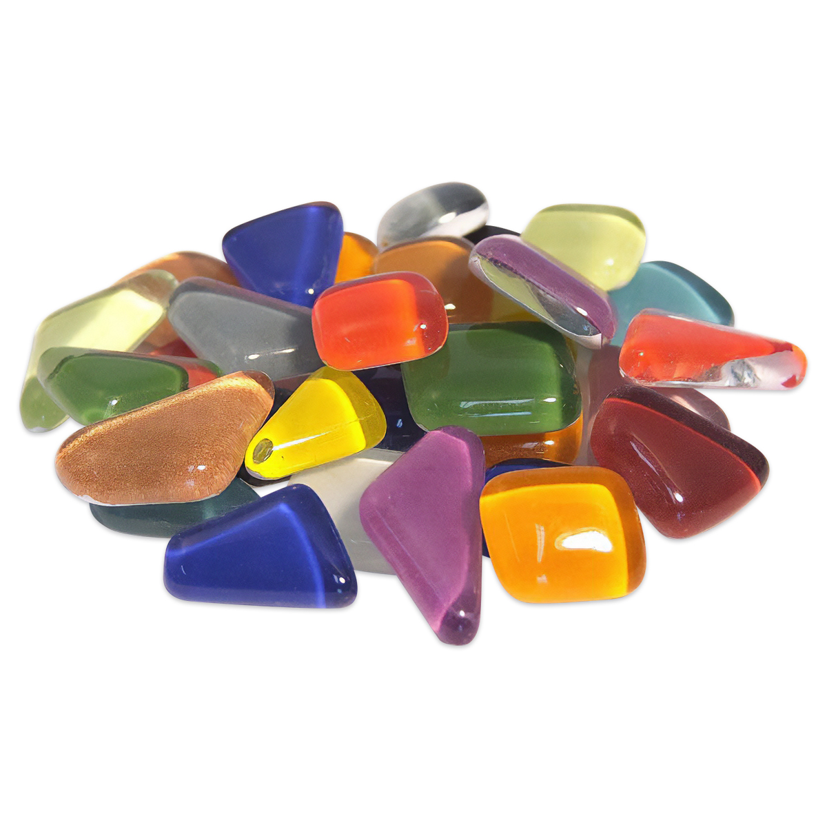 Mosaik Soft-Glas polygonal 200g bunt mix Mosaik Soft-Glas polygonal 200g bunt mix