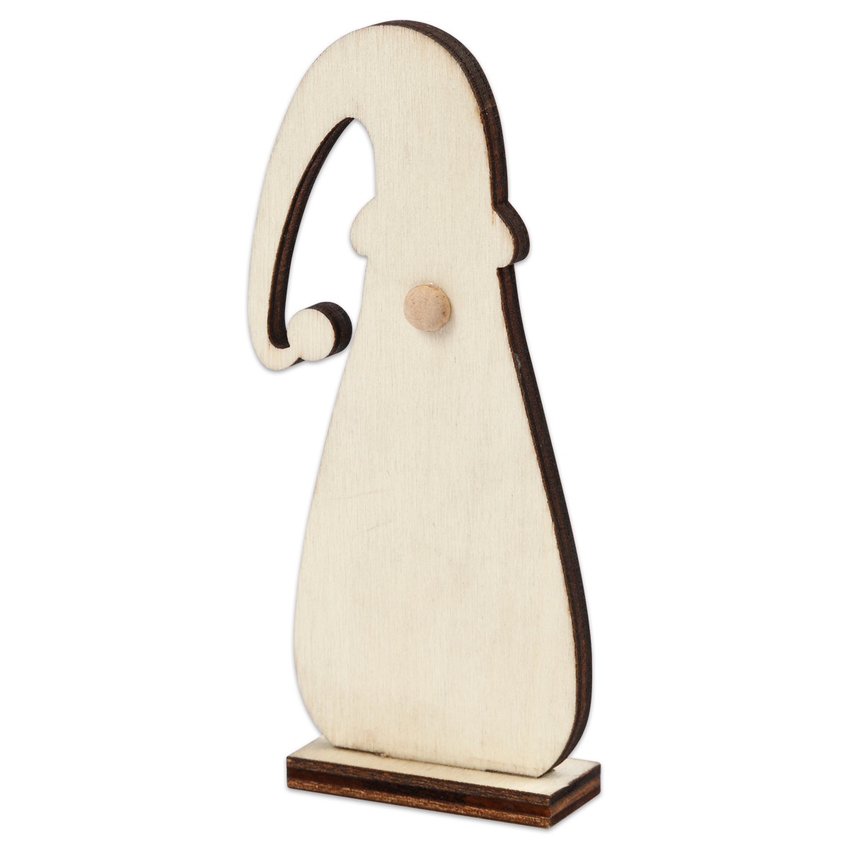 Weihnachtswichtel Holz 3mm 4,5x10cm 3 St. natur