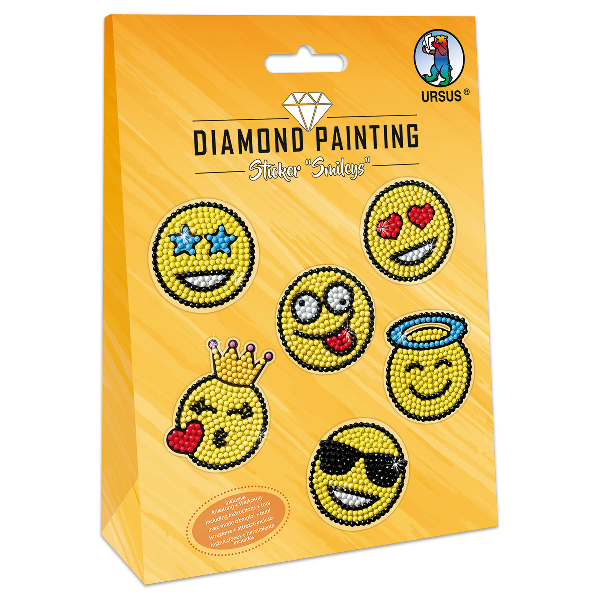 Diamond Painting-Set Sticker Smileys