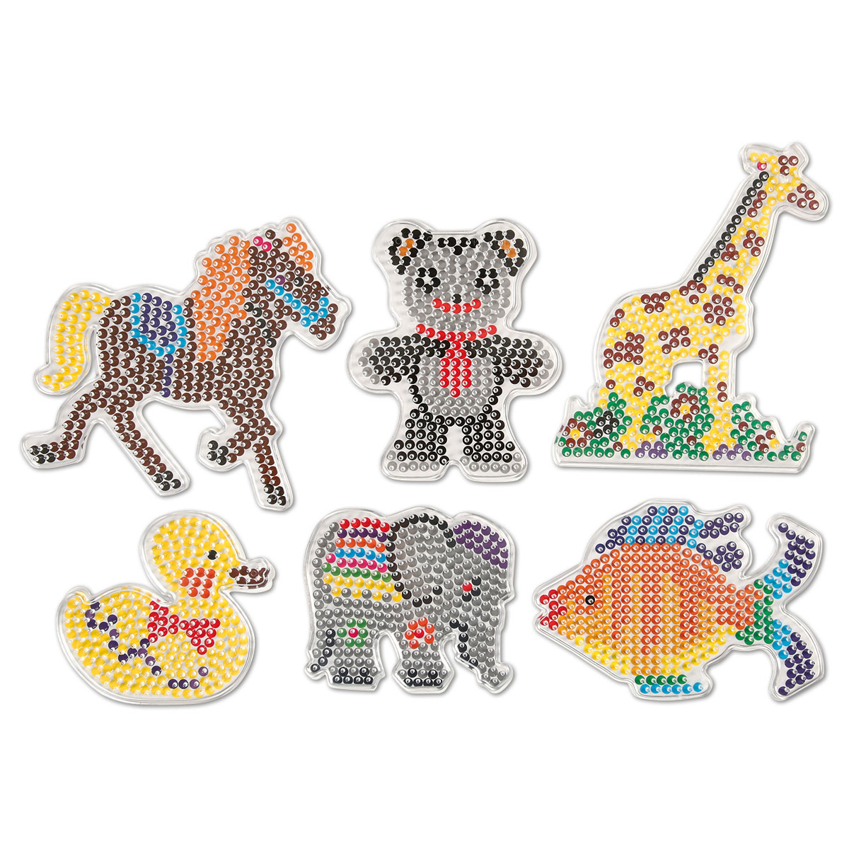 503755948LCpCcXlAE2tY Steckplatten-Set Kunststoff 10-16,5cm 6 St. Tiere