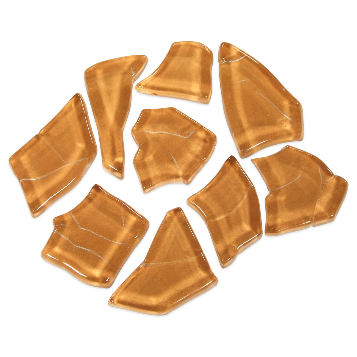 Crash Glas polygonal 500g ca. 190 Steine braun Crash Glas polygonal 500g ca. 190 Steine braun