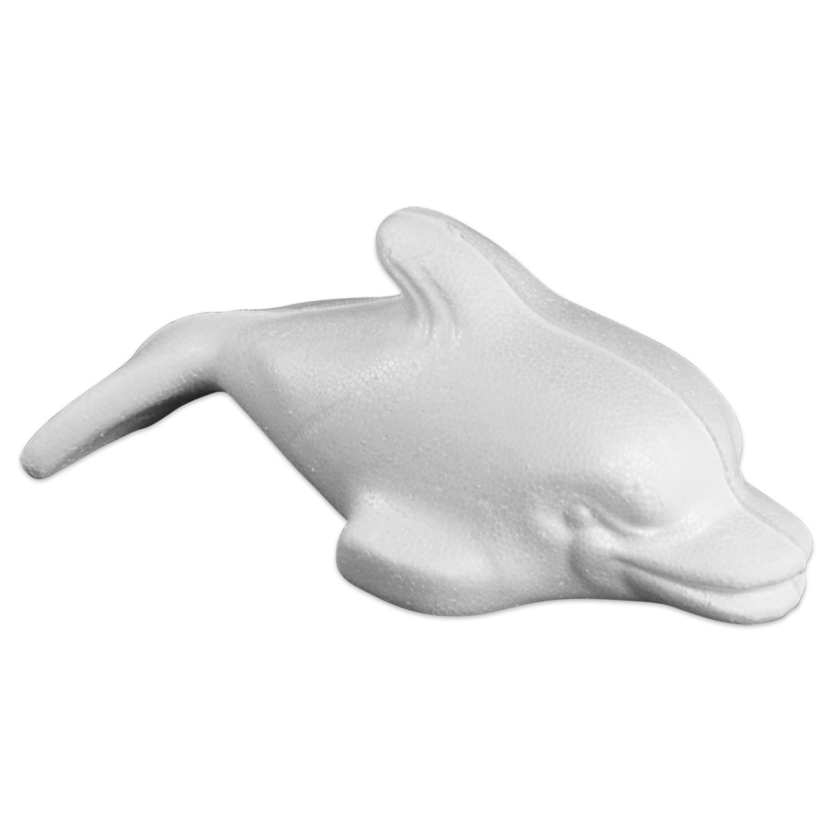 Styropor-Delfin 6x17cm weiß