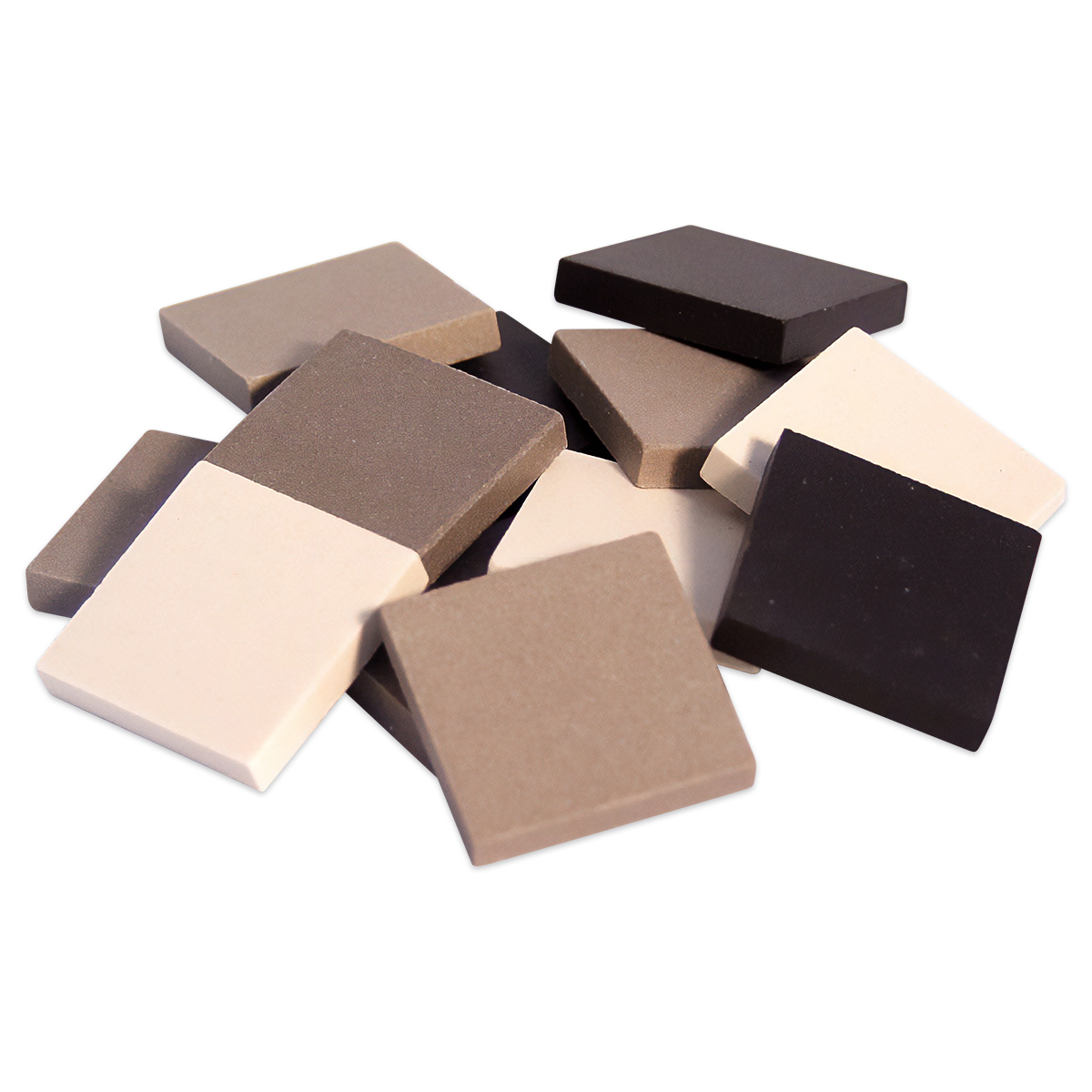 Ceraton Mosaiksteine 20x20x4mm 750g grau mix Ceraton Mosaiksteine 20x20x4mm 750g grau mix