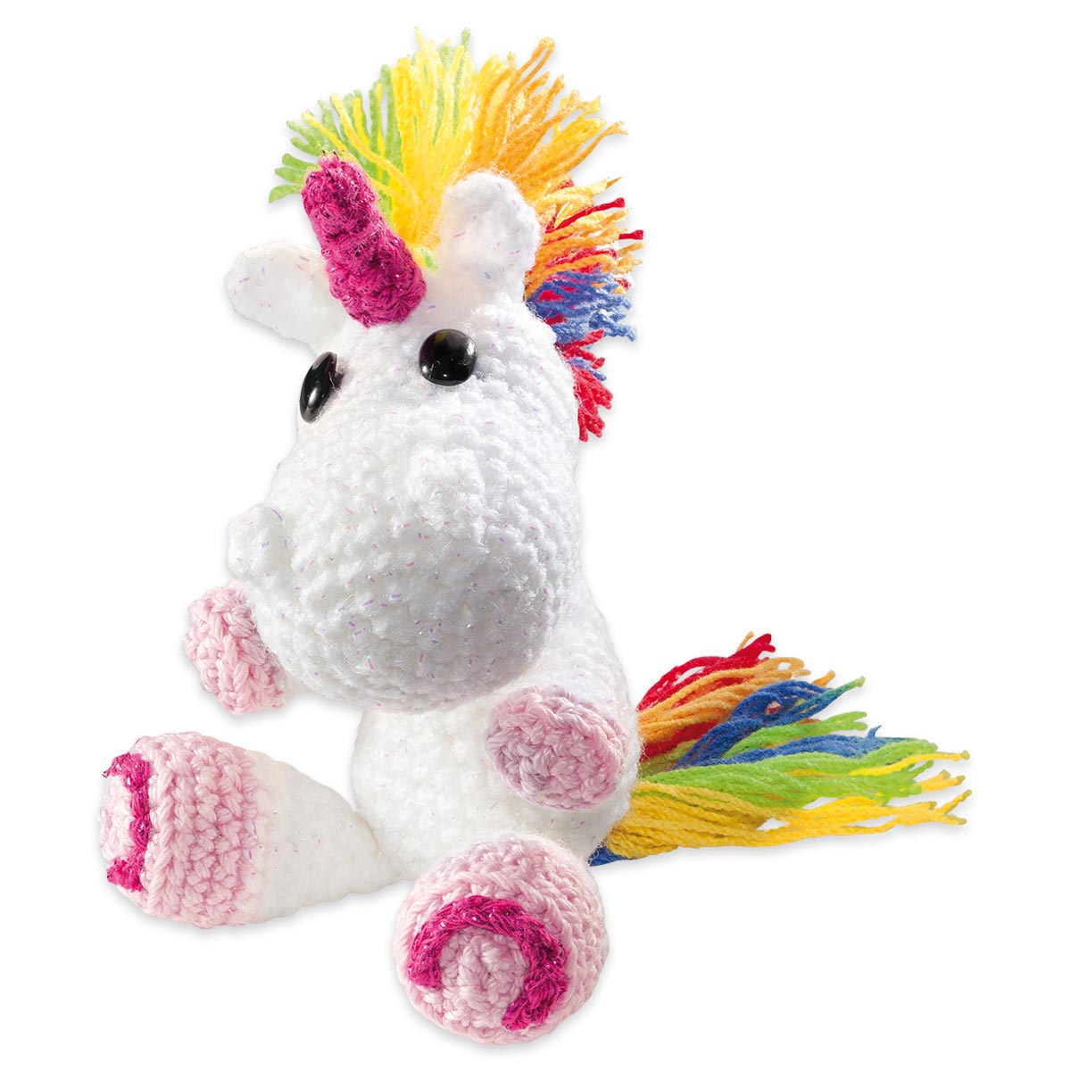 Häkel-Set Einhorn 12-14cm 5-teilig