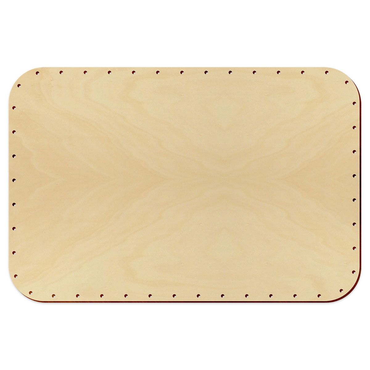 Korbflechtboden Holz 6mm 30x20cm Rechteck natur