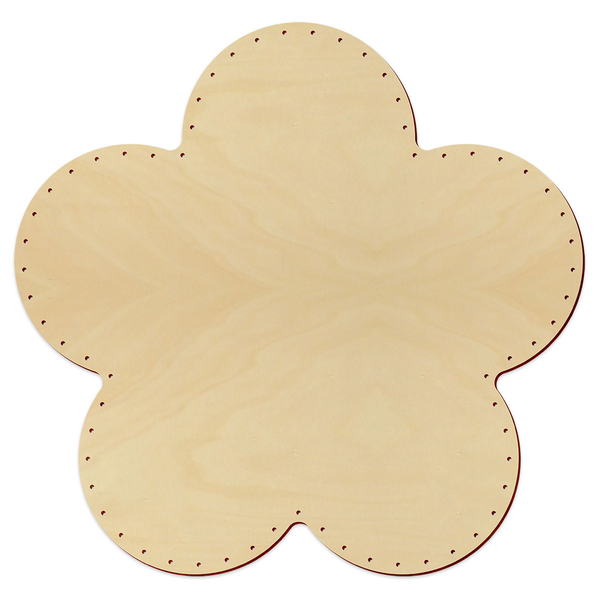 Korbflechtboden Holz 6mm Ø39cm Blüte natur