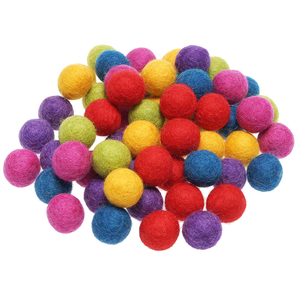 Filzkugeln Ø 2cm 60 St. bunt