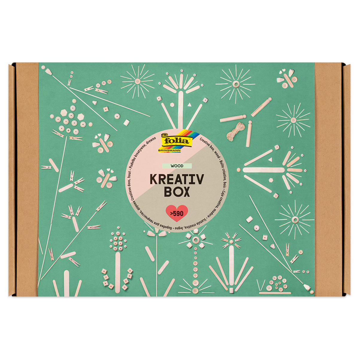 Kreativbox-Set Wood ca. 590 teilig