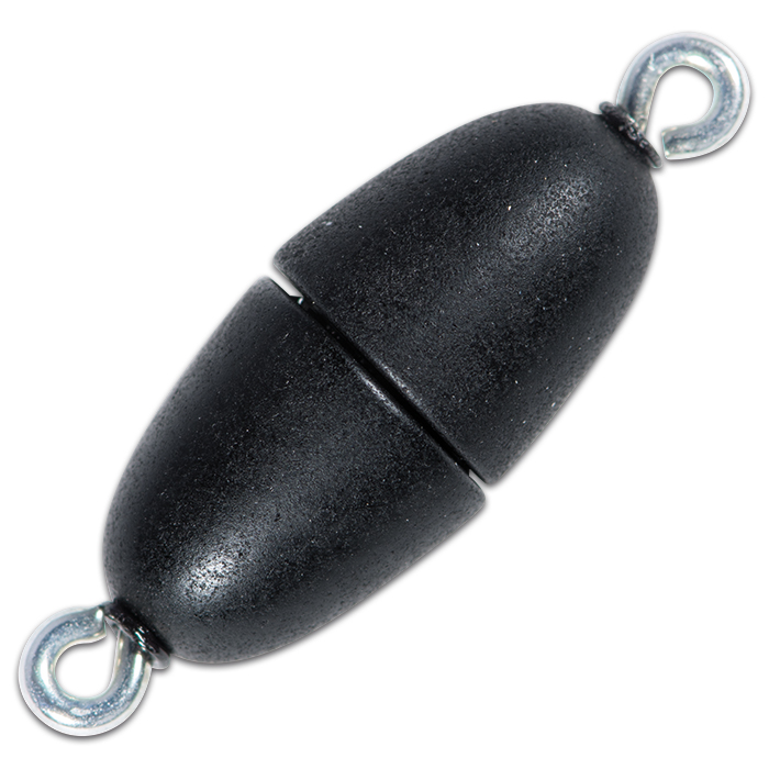 Power-Magnetverschluss oval ca. 17x8mm schwarz matt