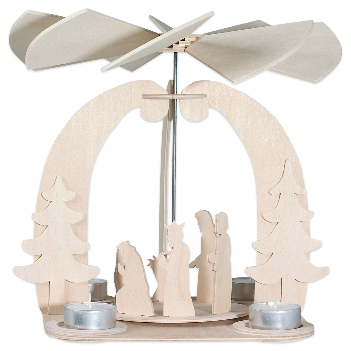 Holzbausatz Weihnachtspyramide 41 Teile Holzbausatz Weihnachtspyramide 41 Teile