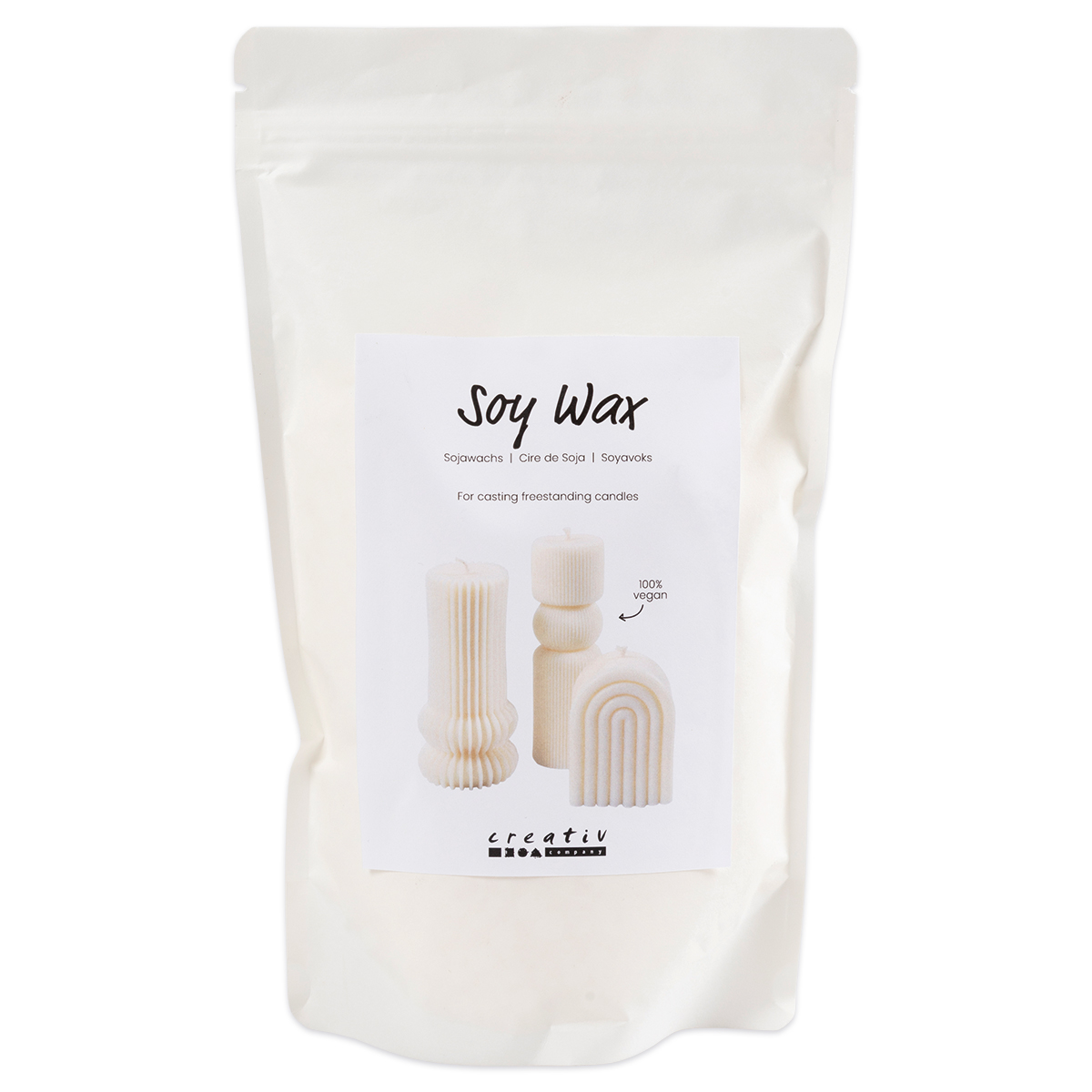 Sojawachspastillen für Standkerzen 5 kg weiß