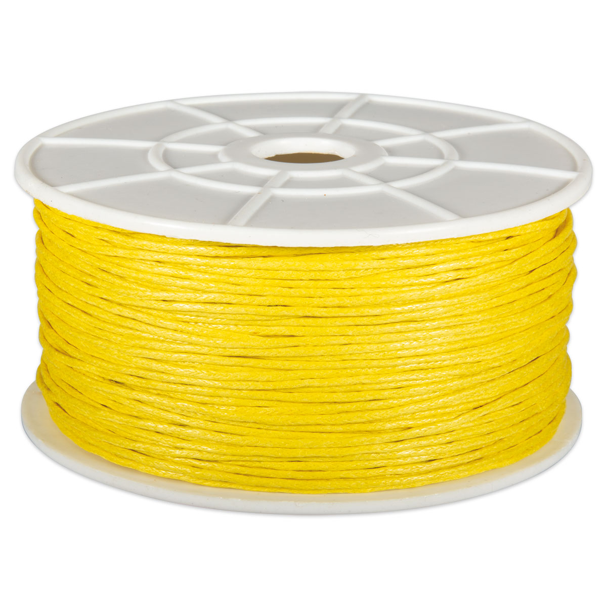 Kordel gewachst 1mm 80m gelb