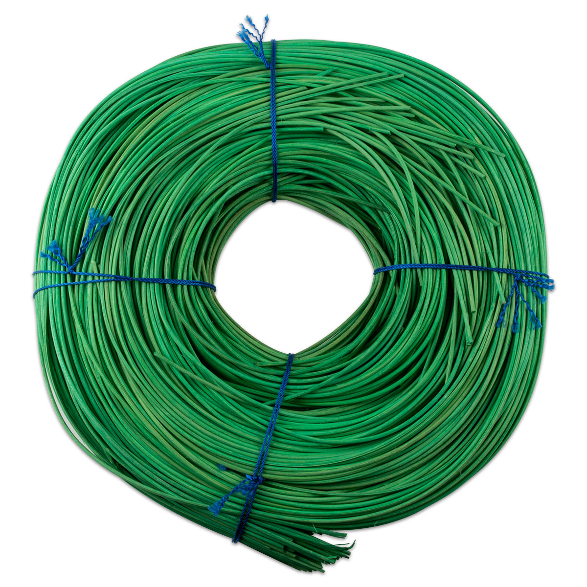Peddigrohr 2,2mm 500g gebündelt Grünton