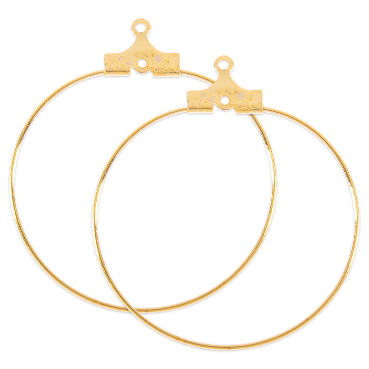 Creolen Metall 30mm 2 St. goldfarben