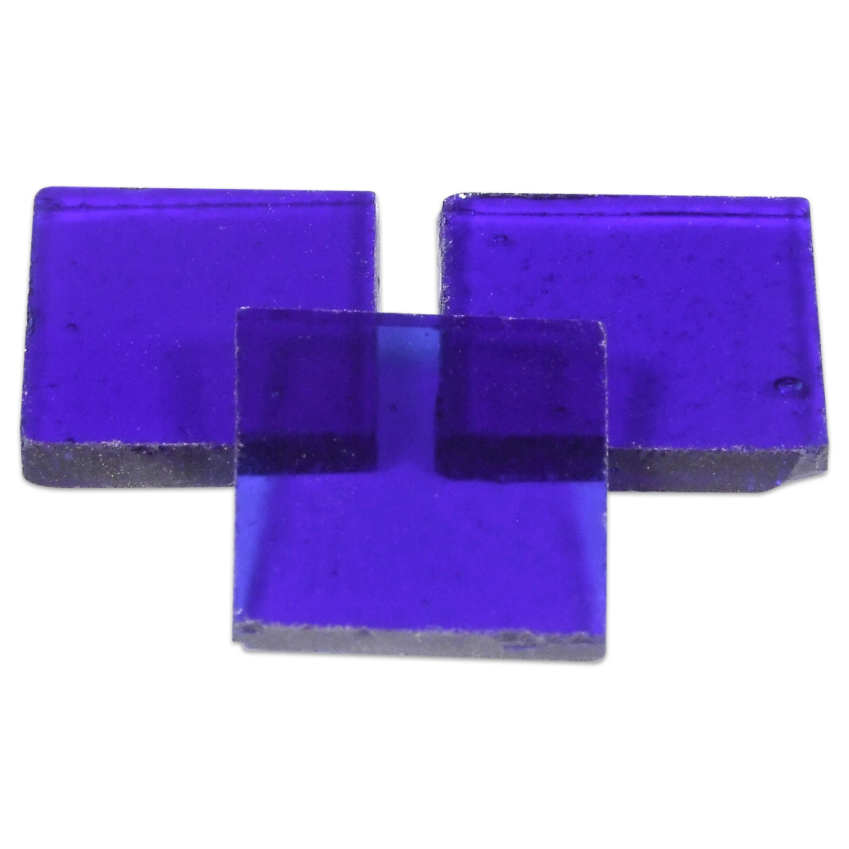 Tiffany-Glasmosaik 10x10x4mm hochtransp.ultramarin