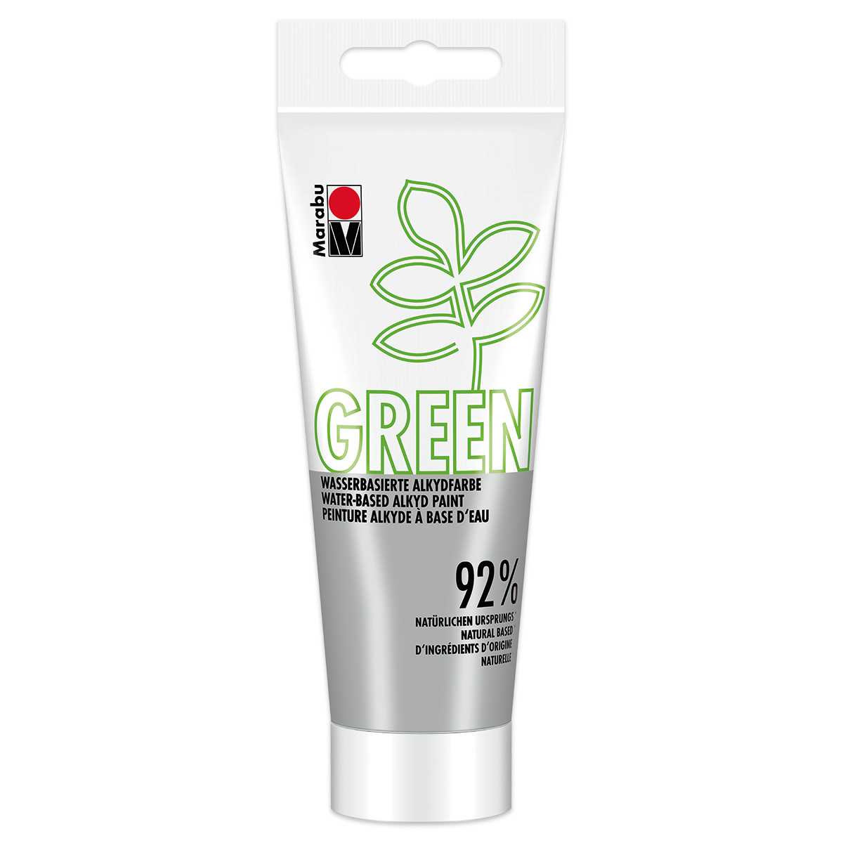 Green Wasserbasierte Alkydfarbe 100ml steingrau