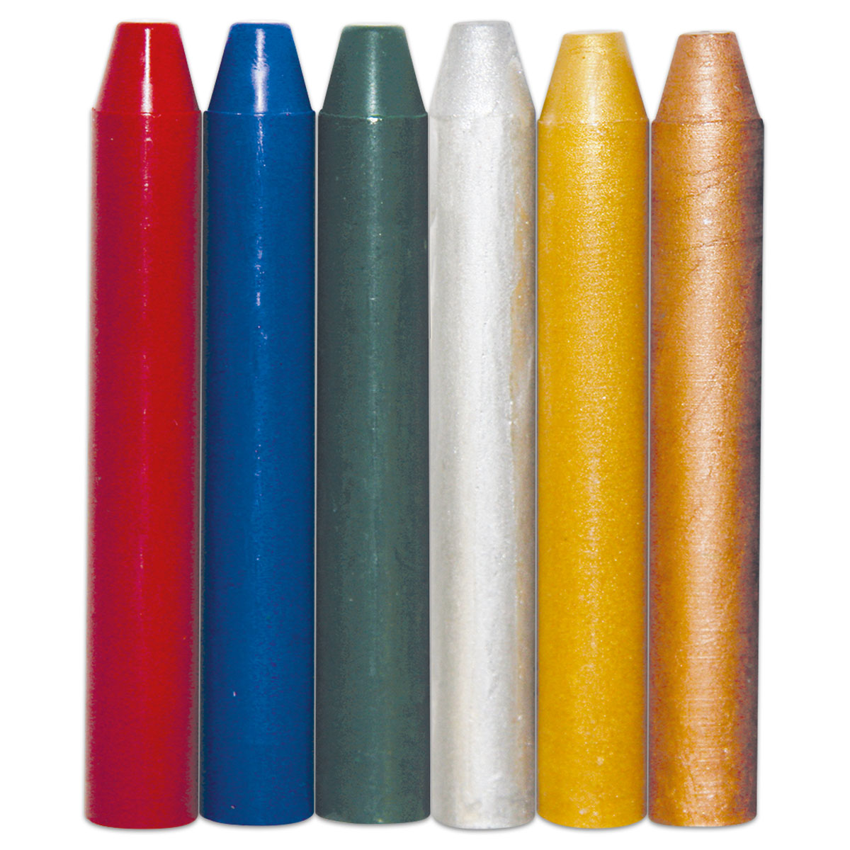 Enkaustik-Malstifte-Set 85mm 6 St. metallic