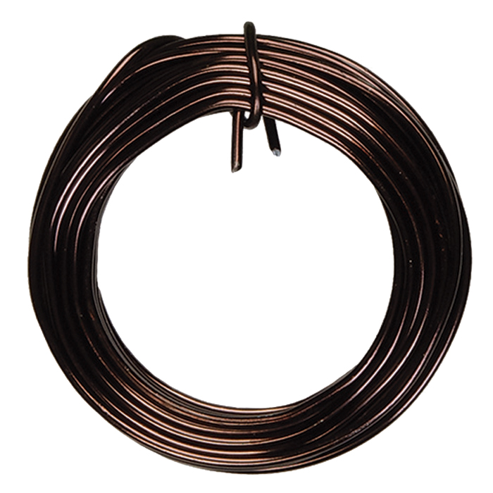 Aludraht 1mm 5m braun