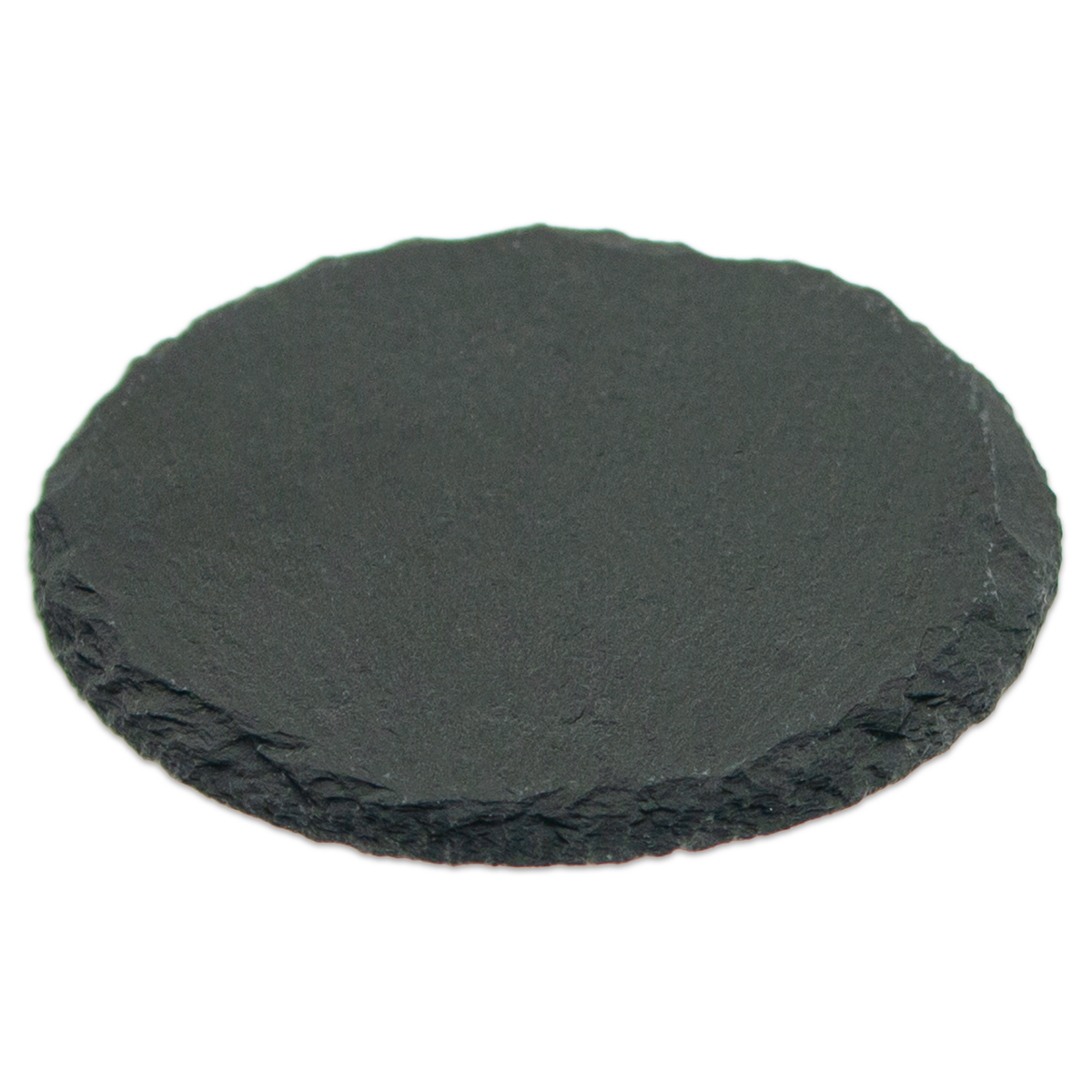 Schieferplatte rund m. Anti-Rutsch-Pads Ø 10x0,5cm