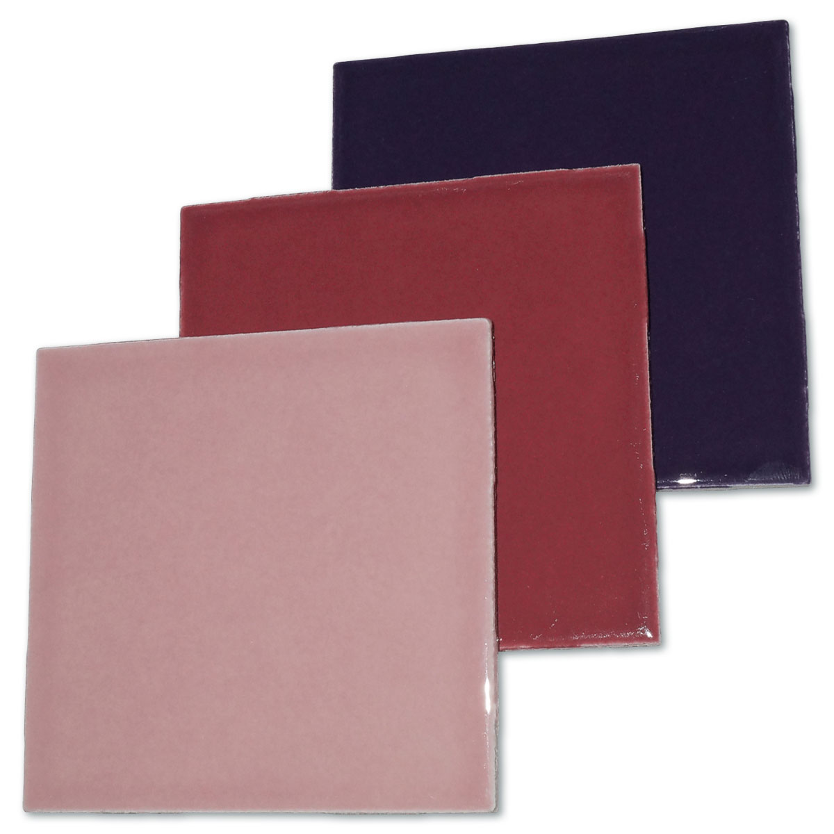 Fliesen 100x100x4mm 3er-Set lila-mix