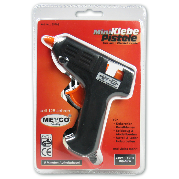 Mini-Heißklebepistole Kunststoff/Metall 10-60 Watt