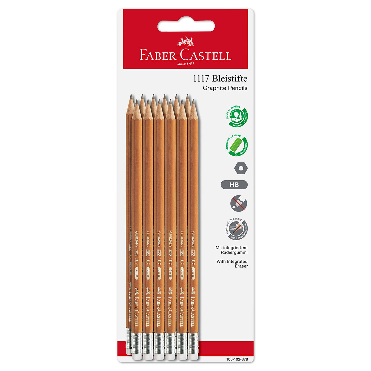 Faber-Castell Bleistift B weich 12 St.