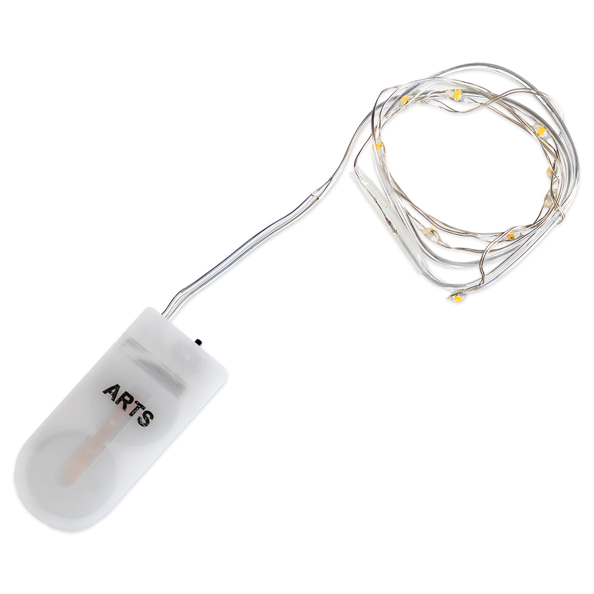LED-Lichterkette 50cm 10 Lämpchen warmes weiß