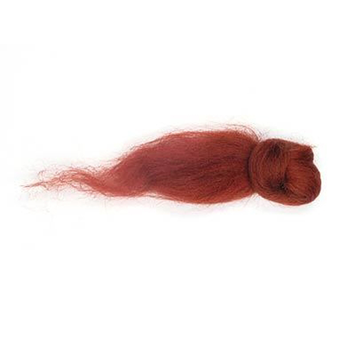 Kammzugwolle Merino 50g rostrot