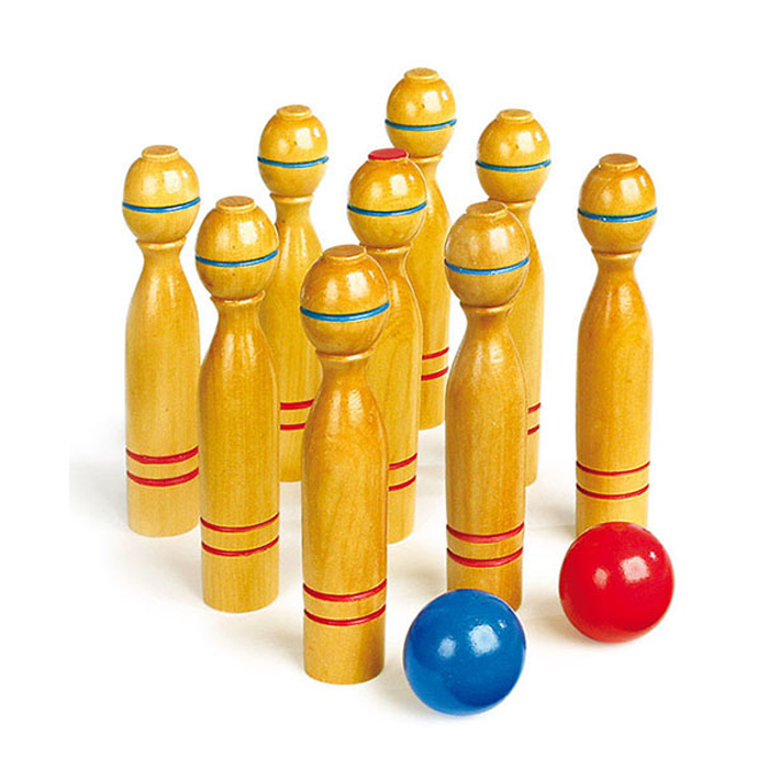 Kegelspiel Holz ca. 16cm hoch