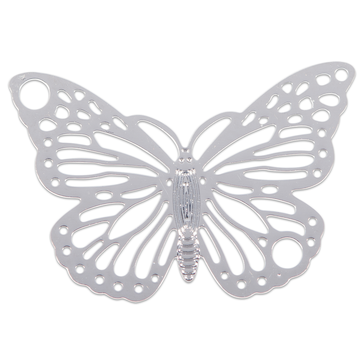 Metallzwischenteil Schmetterling ca. 19x13mm 10 St. platinfarben