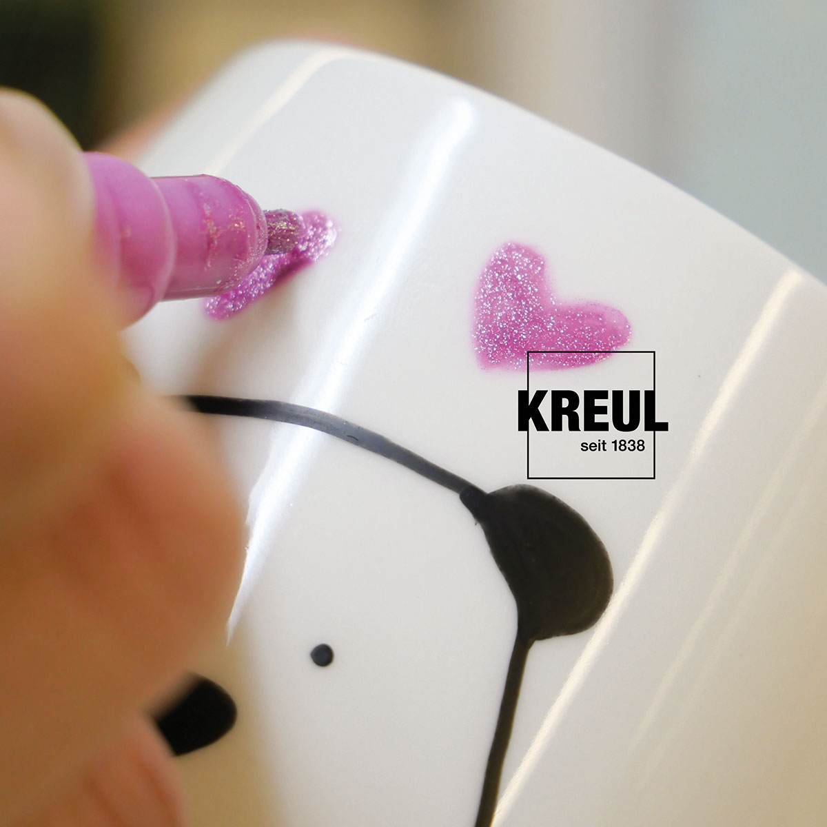 KREUL Porcelain und GlassPen glitter 5 Farben KREUL Porcelain und GlassPen glitter 5 Farben