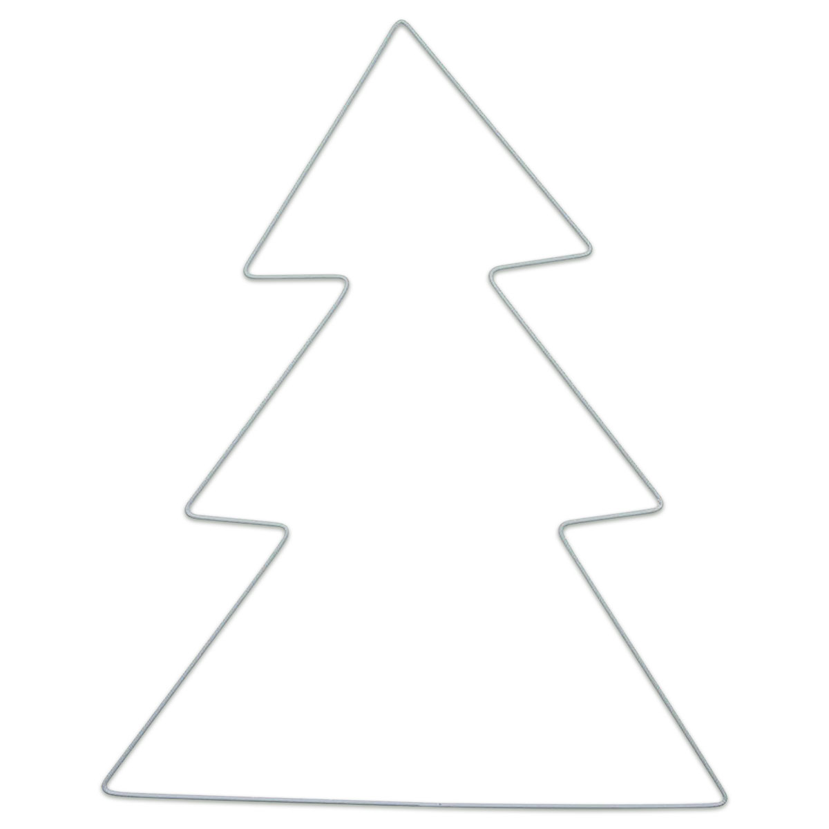 Metalltannenbaum 28x23x0,2cm weiß