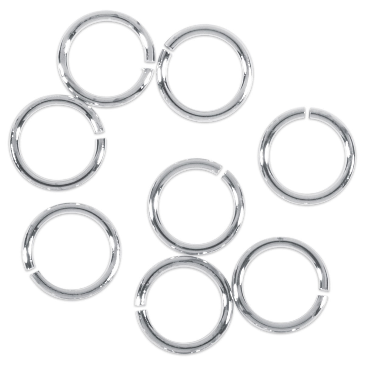 Spaltring/Zwischenring Metall 7mm 300 St. platinf.