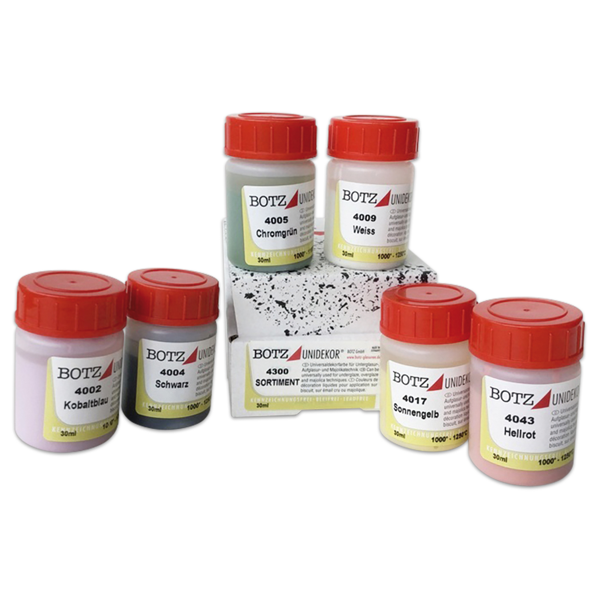 BOTZ Unidekor Grundfarben-Set 6 St./Farben à 36ml