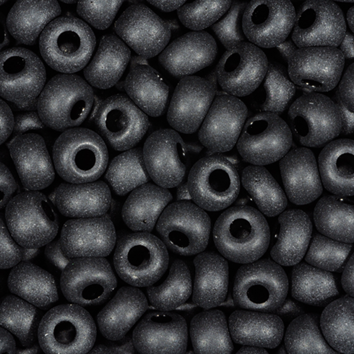 Rocailles satt matt 2,6mm 17g schwarz