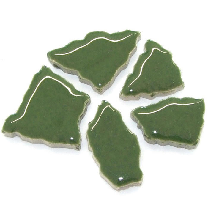 56603032hIm4zsytpkIh7 Flip-Keramik 2-6cm 750g ca. 65 Steine moosgrün