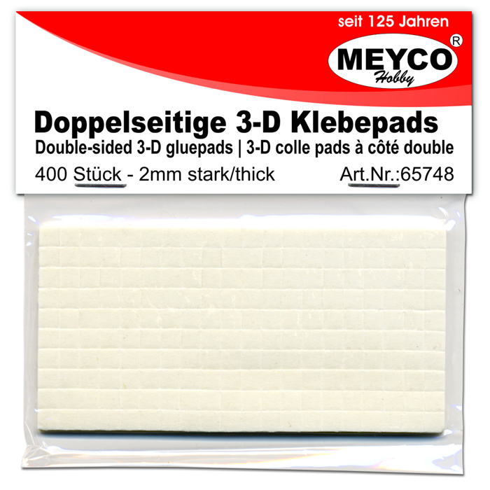 3D-Klebepads 2mm stark 5x5mm 400 St.