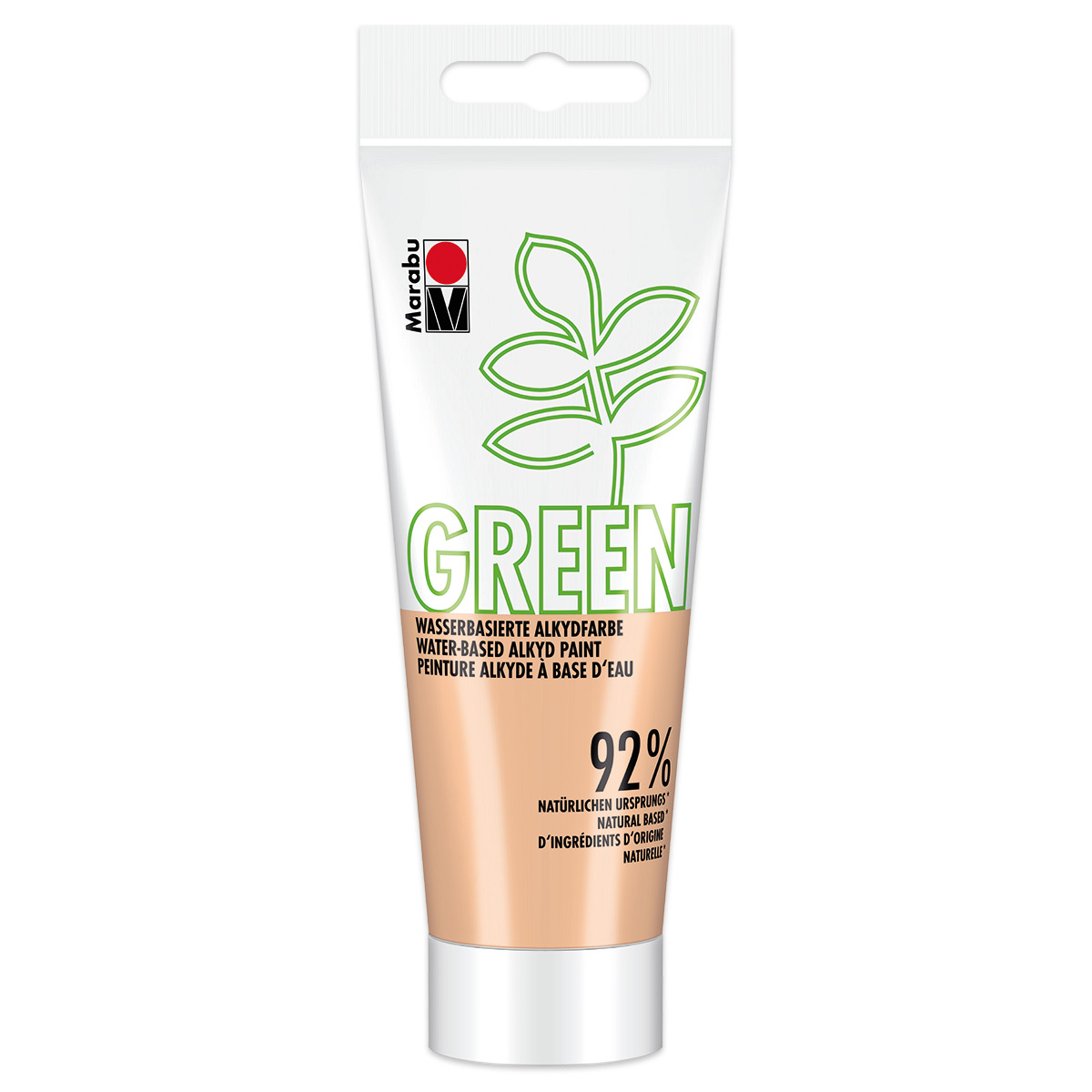 Green Wasserbasierte Alkydfarbe 100ml apricot