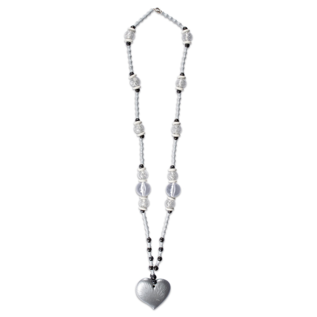 57800115_1 Kunststoffperlen-Mix 4-40mm grau/schwarz/silberfarben satt