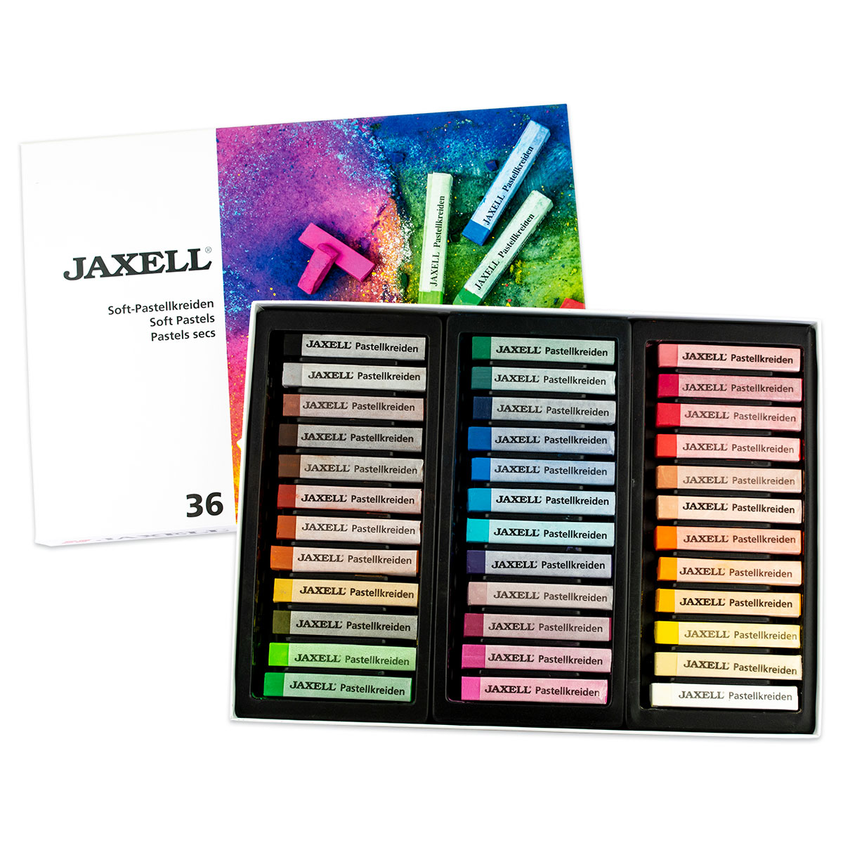 54247653_1 Jaxell Soft-Pastellkreiden 10x10x64mm 36 St.