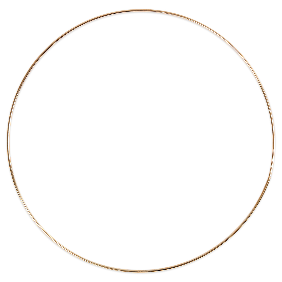 Metallring Ø 30cm 3mm rund goldfarben