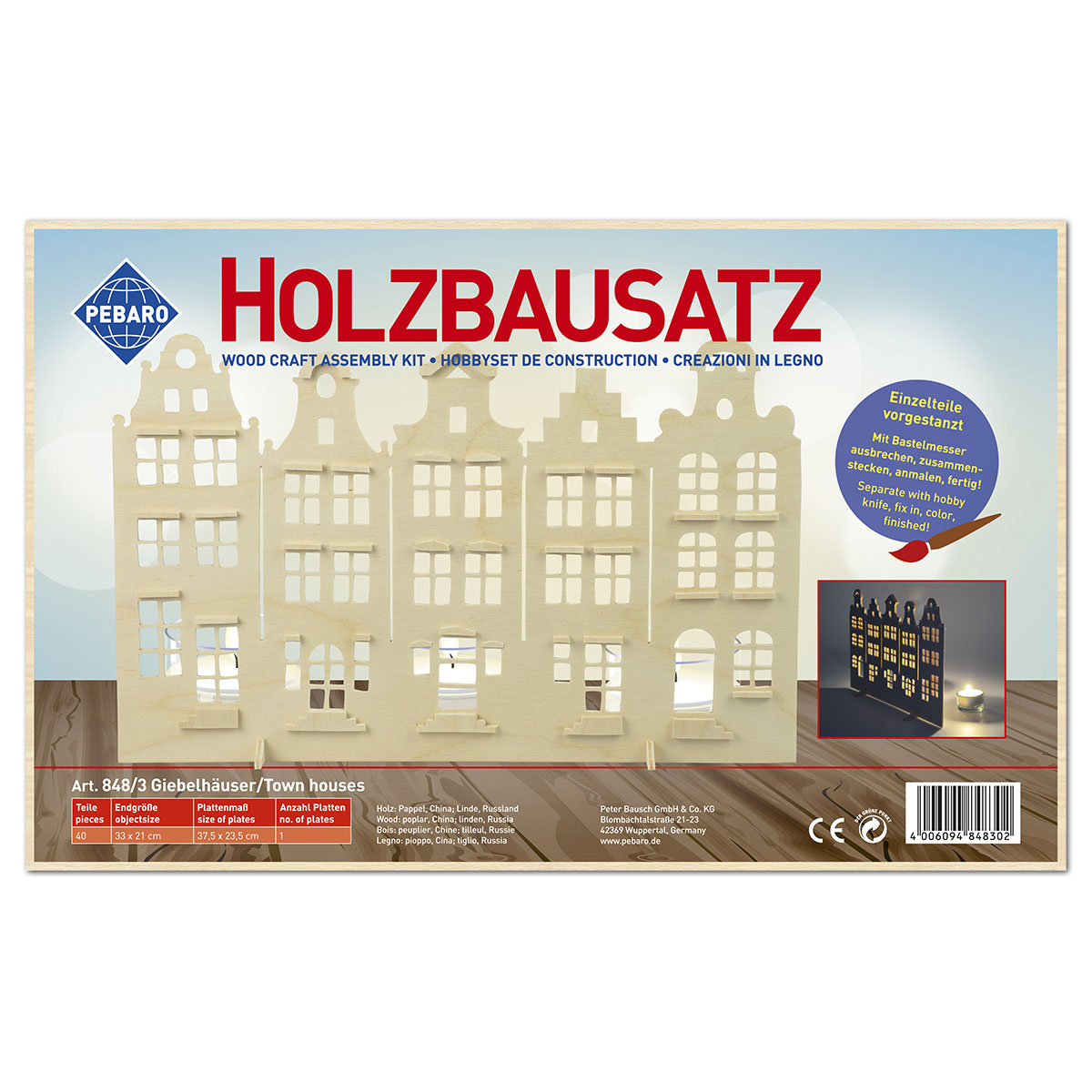 58708483_1V57YLJ4kLtt5U Holzbausatz Giebelhäuser ca. 33x21cm 40 Teile