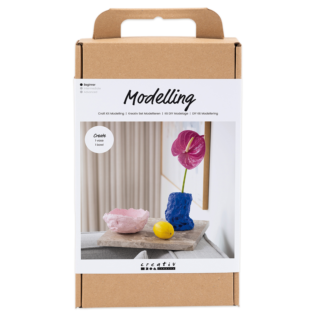 Kreativ Set Pappmache Vase & Schale