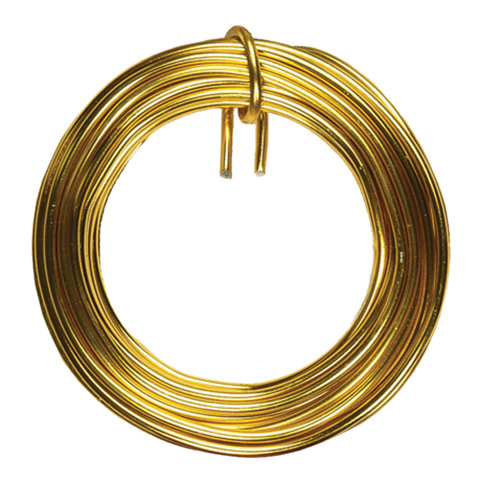 Aludraht 2mm 5m goldfarben
