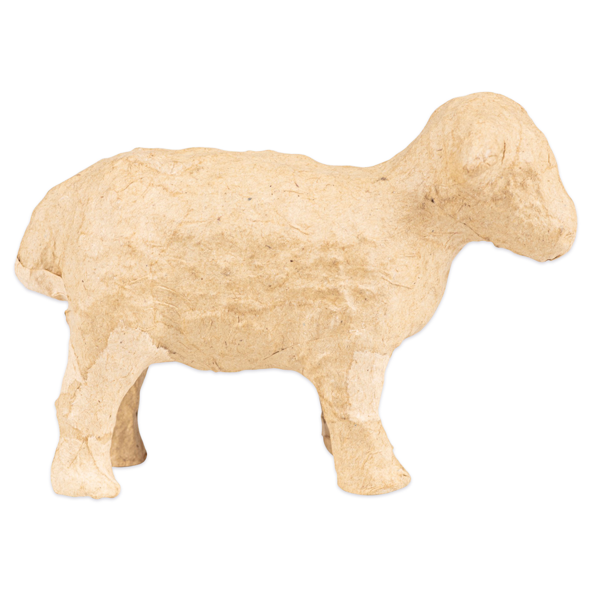 Schaf Pappmaché 11,5x4x8cm